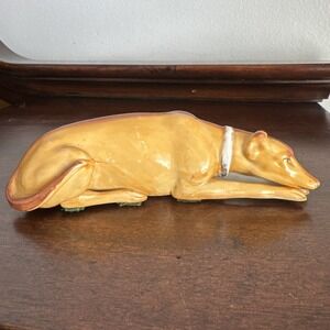 6.5" Staffordshire Porcelain Greyhound Dog
